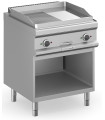 Frytop eléctrico con mueble cromo duro 70 cm lisa y ranurada MBM Magistra Plus 700 MFTE77ALRC