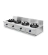 Cocina Wok de Sobremesa con vierteaguas 4 fuegos de 14kw