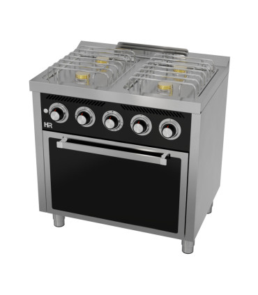 Cocinas a Gas Cocina a gas de 4 fuegos con horno a gas CB4F600H HR Fainca CB4F600H