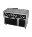 Cocina a gas de 6 fuegos con horno a gas CB6F600H