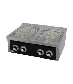 Cocinas a Gas Cocina de sobremesa a gas de 4 fuegos fondo 75 cm Serie Basic HR Fainca CB4F750S HR Fainca CB4F750S