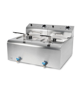 Freidoras Eléctricas Freidora eléctrica sobremesa 10+10 litros FD10L10L600 HR Fainca FD10L10L600