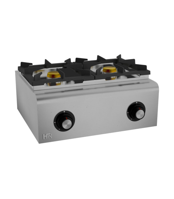 Cocina a gas de 2 fuegos de 11 kw FG600