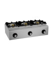 Cocina a gas de sobremesa de 3 fuegos de 16.5kw FG900