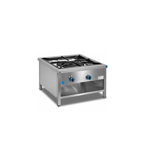 Paellero en mueble 2 coronas de 27 kw altura 550mm MOB-1PC