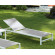 Tumbona con ruedas de aluminio y textilene gris Calpe