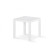 Mesa de aluminio auxiliar color blanco 40x40 Calpe