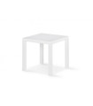 Mesa de aluminio auxiliar color blanco 40x40 Calpe