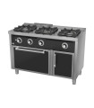Cocina a gas de 3 fuegos  y horno fondo 600 mm HR Fainca C3F600H