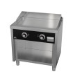 Plancha Fry Top 800 mm eléctrico con mueble serie 600 HR Fainca FTE6008E