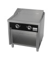 Plancha Fry Top 800 mm eléctrico con mueble serie 750 HR Fainca FTE7508E