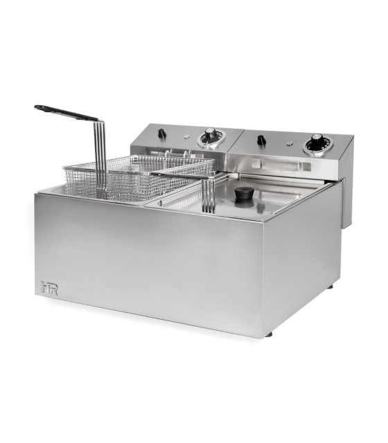 Freidora eléctrica trifásica de sobremesa 8+8 litros FD8L8TRI