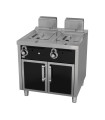 Freidora a gas de mueble 12+12 litros HR Fainca