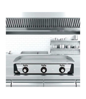 Planchas a Gas Plancha a gas 100 cms en acero rectificado placa de 15mm PLC10100RT HR Fainca PLC10100RT
