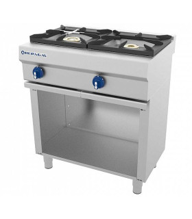 Cocinas a Gas Cocina 2 fuegos a gas con armario 800x550mm Repagas Serie 550 CG-520 Repagas CG-520