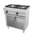 Cocina 2 fuegos a gas con armario 800x550mm Repagas Serie 550 CG-520