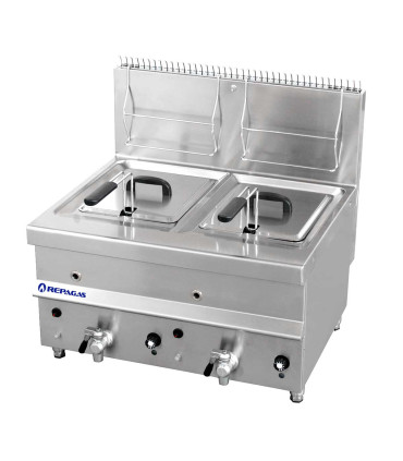 Freidoras a Gas Freidora a Gas de Sobremesa 12+12 litros Repagas Serie 550 FG-24M Repagas FG-24M