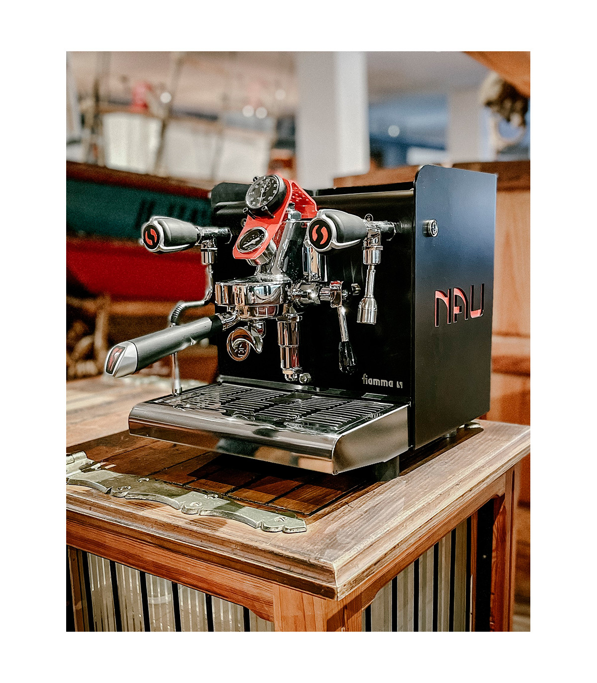 Cafeteras Profesionales Cafetera 1 grupo con doble caldera Fiamma Nau Classica DB Fiamma