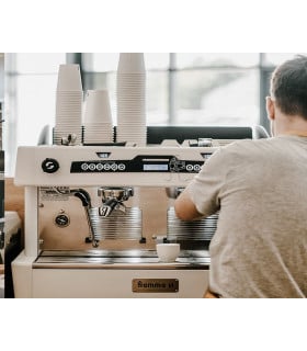 Cafeteras Profesionales Cafetera de 3 grupos Fiamma Quadrant 3 DSP TC Barista Fiamma