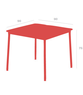 Mesas Exterior Mesa 90x90 cm Hub de Resol Resol Hub 90x90