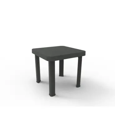 Mesas Exterior Mesa auxiliar de polipropileno Garbar Andorra 47x47x41 cm (6 unidades) Garbar Andorra