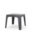Mesa auxiliar de polipropileno Garbar Monaco 60x60x45h cm (5 unidades)