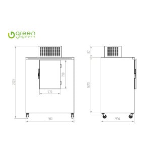 Venta de hielo Cabina para venta de hielo 130x90x214h cm CABIN 1300 Más que Frío CABIN 1300