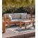 Sofá 3 plazas en madera de Iroko 200x85h cm modelo Menton
