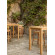Mesa Alta en madera de iroko modelo Petra