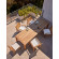 Mesa en madera de iroko modelo Petra