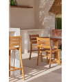 Silla en madera de iroko modelo Emma
