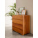 Cómoda 4 cajones 83x40x80h cm en madera de roble modelo Sol