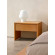 Mesita auxiliar 50x35x36h cm en madera de iroko modelo Sol