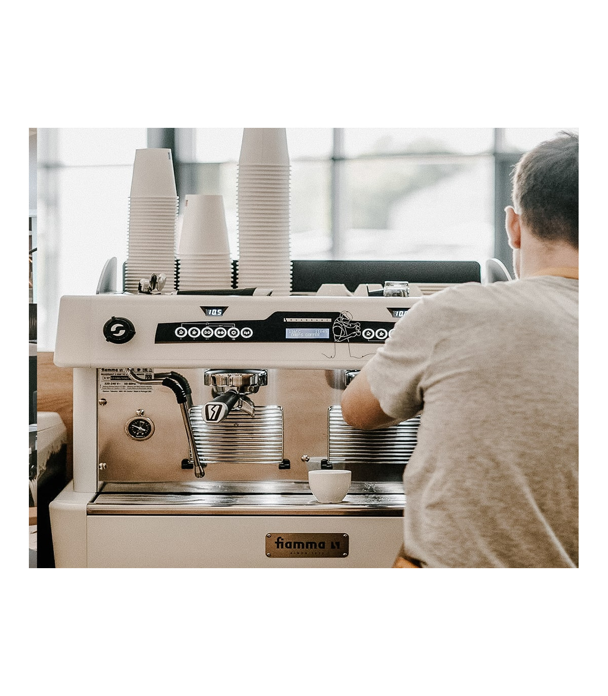 Cafeteras Profesionales Cafetera expresso automática de 3 grupos Fiamma Quadrant 3 DSP TC Fiamma