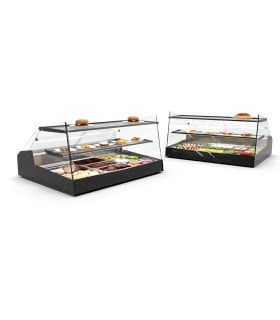 Vitrinas Mostrador Vitrina Refrigerada Recta de sobremesa con puertas traseras Sayl LOMA Sobremostrador Sayl LM10