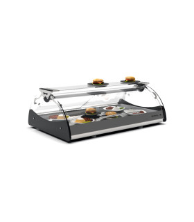 Vitrinas Mostrador Vitrina Calor seco de sobremesa 1210x650x320h mm para autoservicio Sayl Maxiself Sahara CSMX3E Sayl CSMX3E