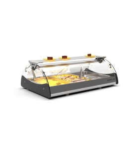 Vitrinas Calientes Vitrina Calor baño maría de sobremesa 3 GN 1/1 para autoservicio Sayl Maxiself BM CMX3E Sayl CMX3E