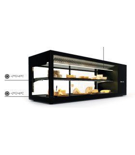 Vitrinas de Tapas Vitrina refrigerada de Tapas 2 pisos refrigerados largo 132 cm Sayl Logic Plus Sayl