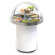 Vitrina de Buffet Refrigerada Circular con base y Bandejas de Cristal Sayl