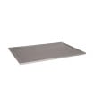 Bandeja 60x40 cm plegada perforada de aluminio