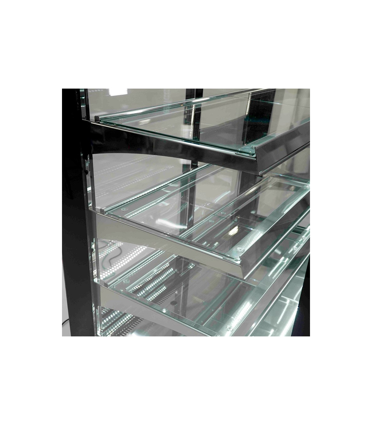 Vitrinas de Pastelería Vitrina Refrigerada Cristal Curvo 900x800 mm Edenox VERA-900 C S1 Edenox 19112500
