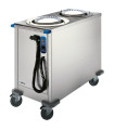 Carro caliente dispensador de platos a nivel constante Edenox