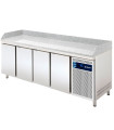 Mesa fría pizzera 4 puertas encimera de granito MPG-225