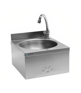 Lavado de vajilla Lavamanos Mural con Sistema Push y caño giratorio LM-33 Edenox 19010076