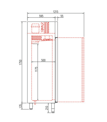 Armarios Congelación Armario para Congelados 60x65x190h cm Coreco AEC-400 Coreco
