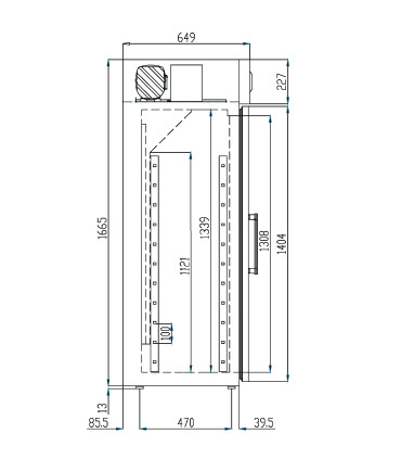 Armarios Laboratorio y Farmacia Nevera para farmacia 600x650x1680mm Coreco MPH-320 Coreco