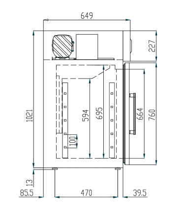 Armarios Laboratorio y Farmacia Congelador para farmacia 600x650x1035h mm Coreco MPHC-170 Coreco MPHC-170