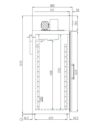 Armarios Laboratorio y Farmacia Congelador para farmacia 660x855x1995h mm Coreco MPHC-650 Coreco MPHC-650
