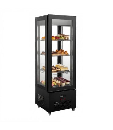Vitrinas de Pastelería Vitrina 4 caras de cristal frío ventilado 650x665x2005h mm XC-440C Clima Hostelería XC-440C