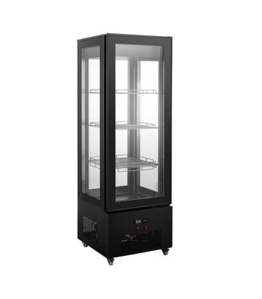 Vitrinas de Pastelería Vitrina 4 caras de cristal frío ventilado 650x665x2005h mm XC-440C Clima Hostelería XC-440C